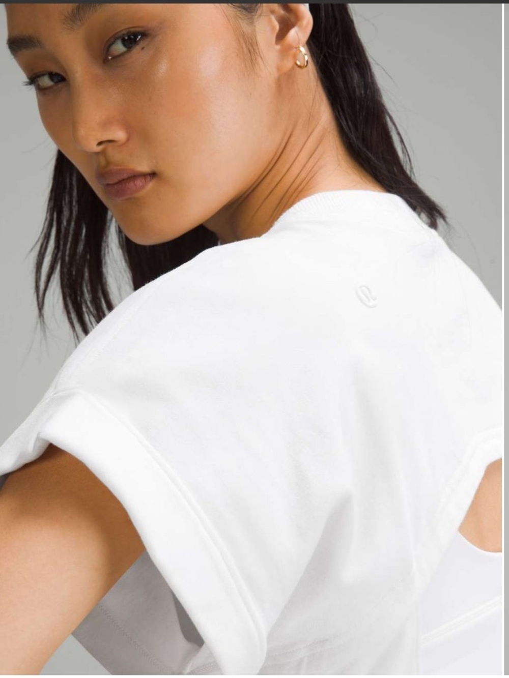 lululemonš Heavyweight Cotton T-Shirt Bodysuit - White Size Medium Like New - Picture 4 of 10